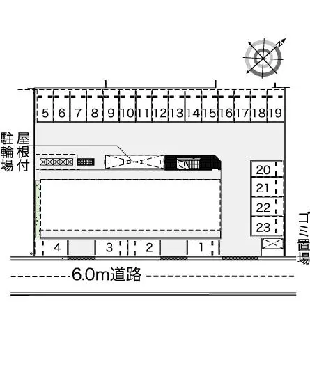 ★手数料０円★坂戸市千代田４丁目　月極駐車場（LP）